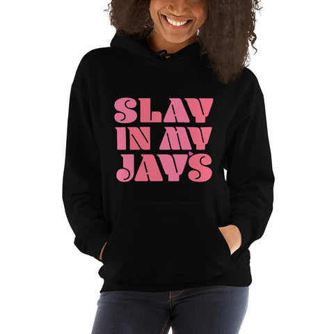 Slay In My Jays Hoodie To Match Air Jordan 14 Shocking Pink - SNKADX
