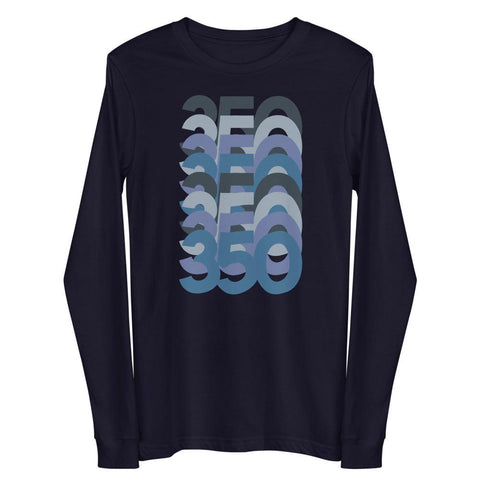 350 Stack Long Sleeve Shirt To Match Yeezy 350 Boost V2 CMPCT Slate Blue - SNKADX