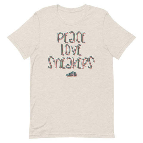 Peace Love Sneakers Shirt To Match Air Jordan 1 Light Madder Root - SNKADX