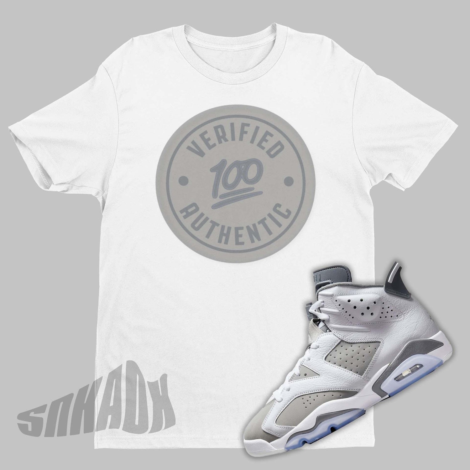 Air Jordan 6 Cool Grey matching shirt