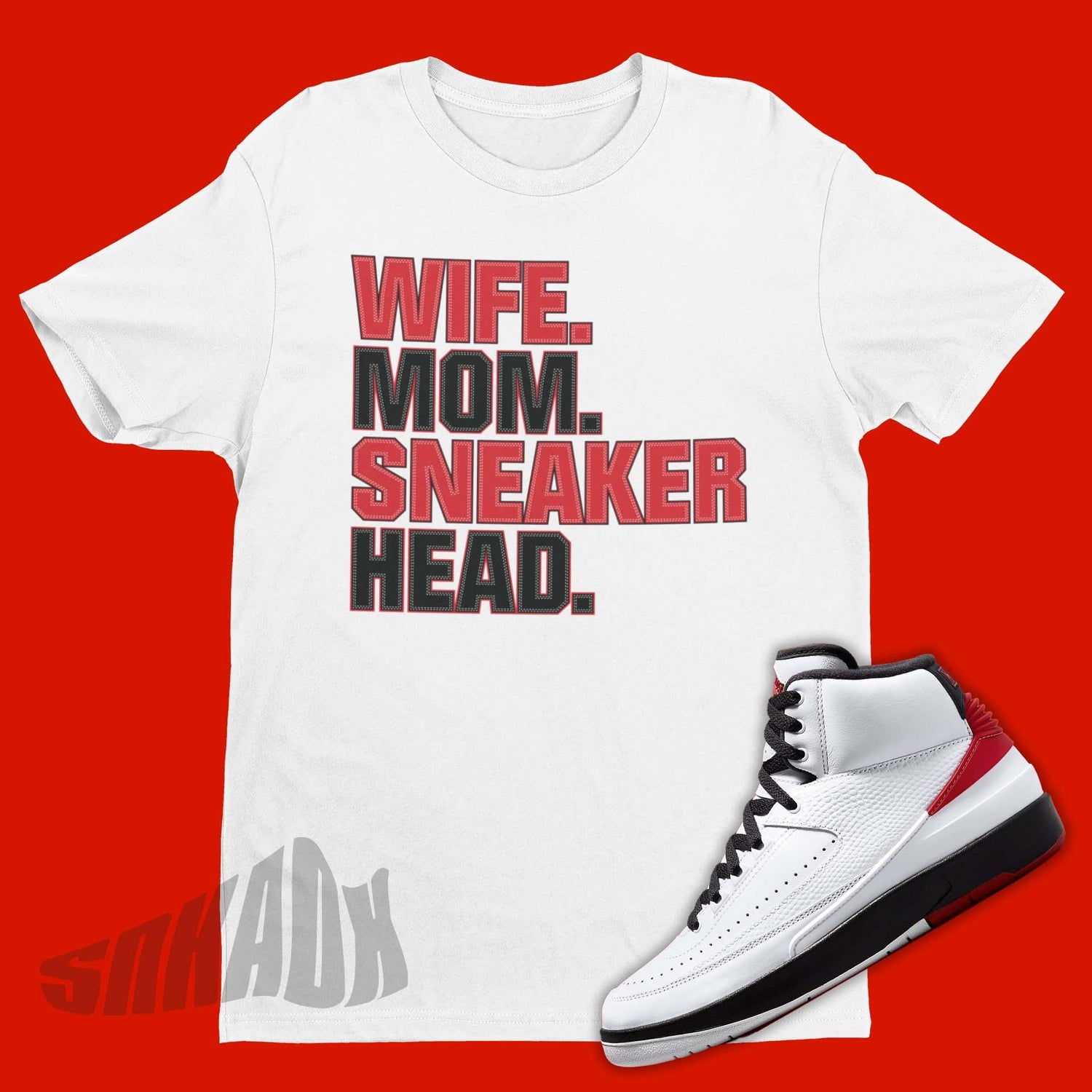 wife mom sneakerhead shirt to match air jordan 2 og chicago
